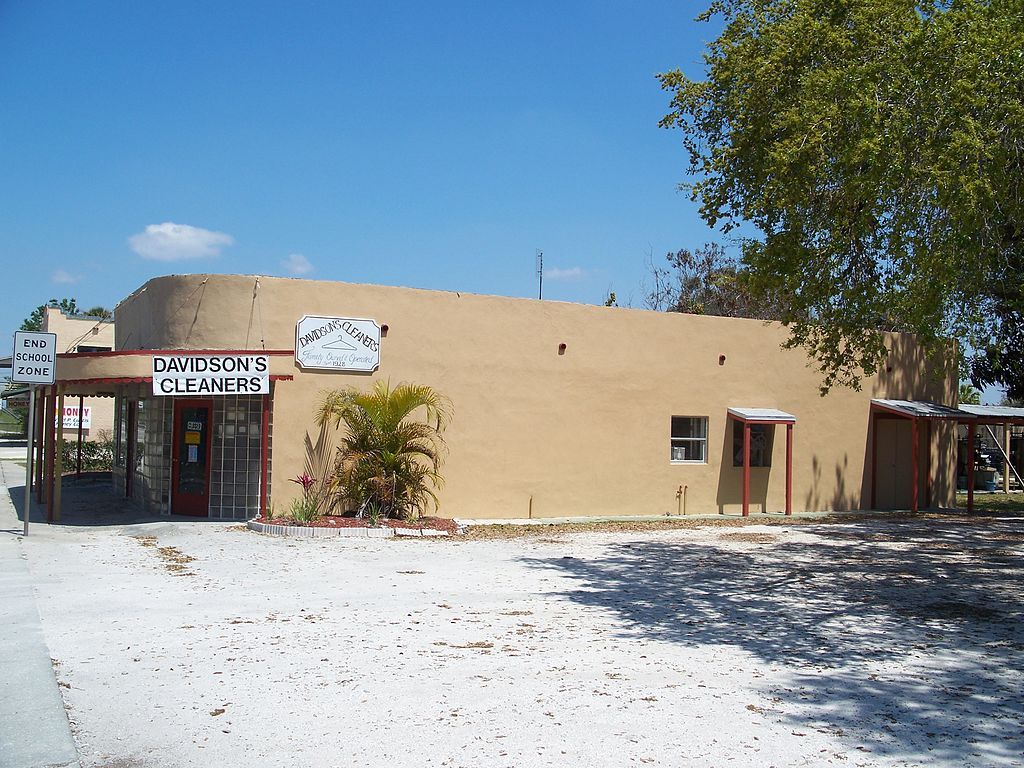 Davidson's cleaners at Downtown LaBelle Historic District