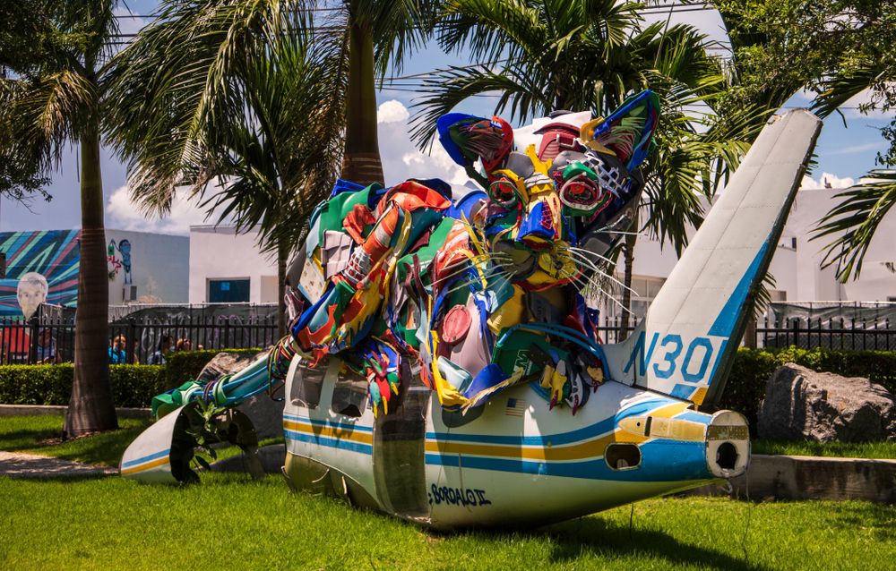 Colorful animal sculpture in Wynwood Walls