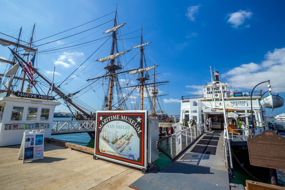Exterior of the Maritime Museum of San Diego