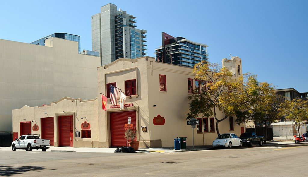 Exterior of the San Diego Firehouse Museum