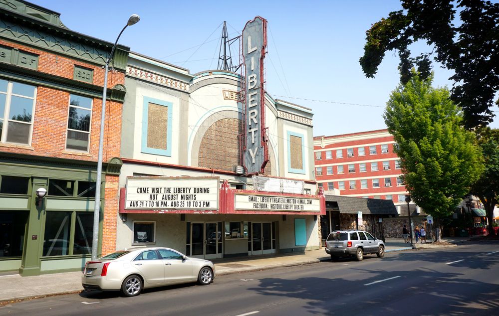Liberty theatre at Downtown Lewiston