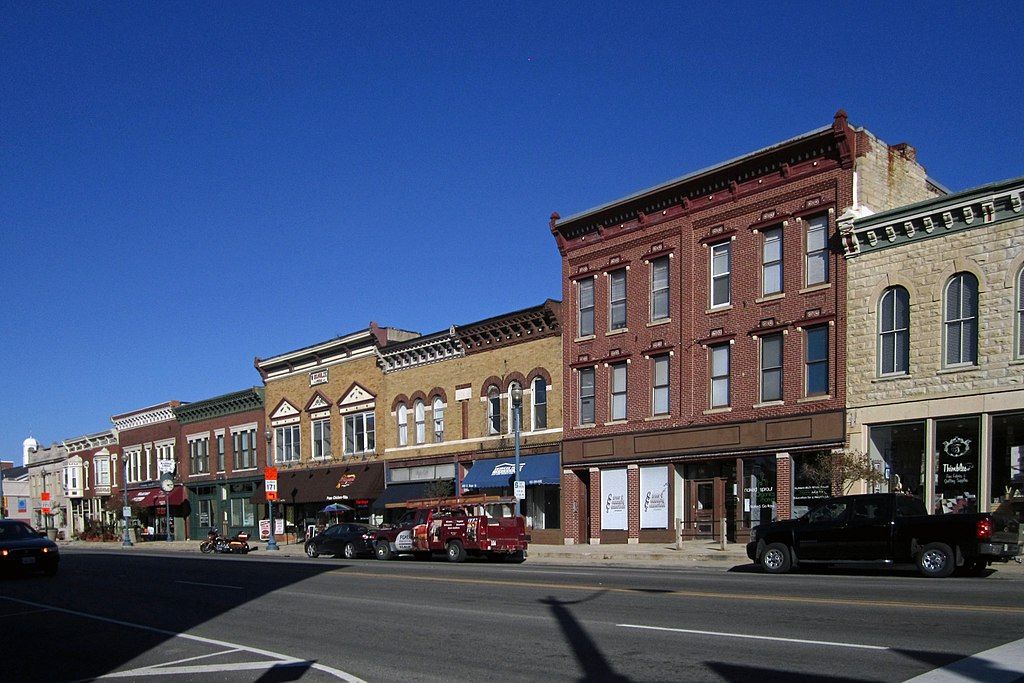 Buildings along Lockport Downtown Historic District