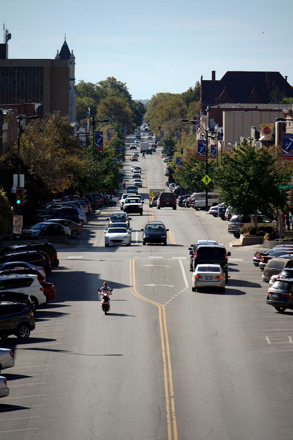 Aerial view of Massachusetts Street
