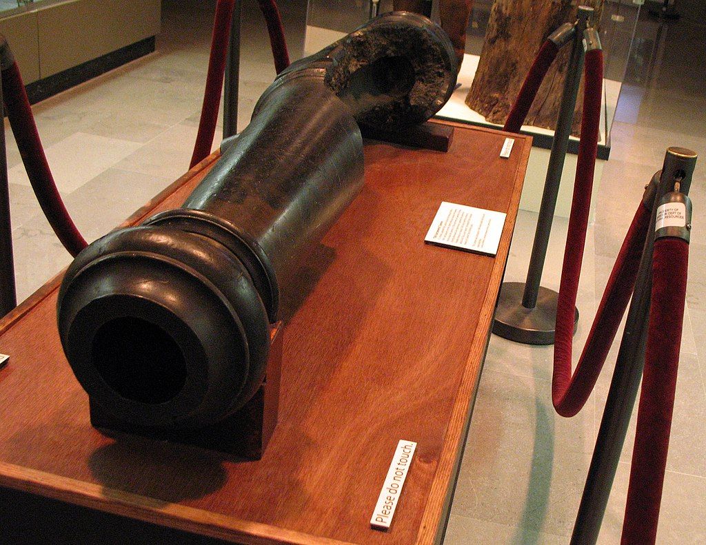 Liberty canon displayed in Watkins Museum of History