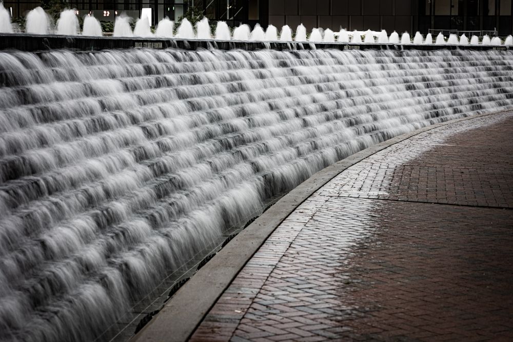 Cascade waterfall at Triangle Park