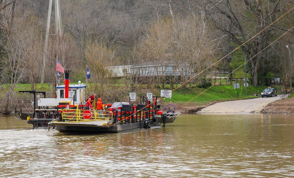A Valley View Ferry on the Kentucky River