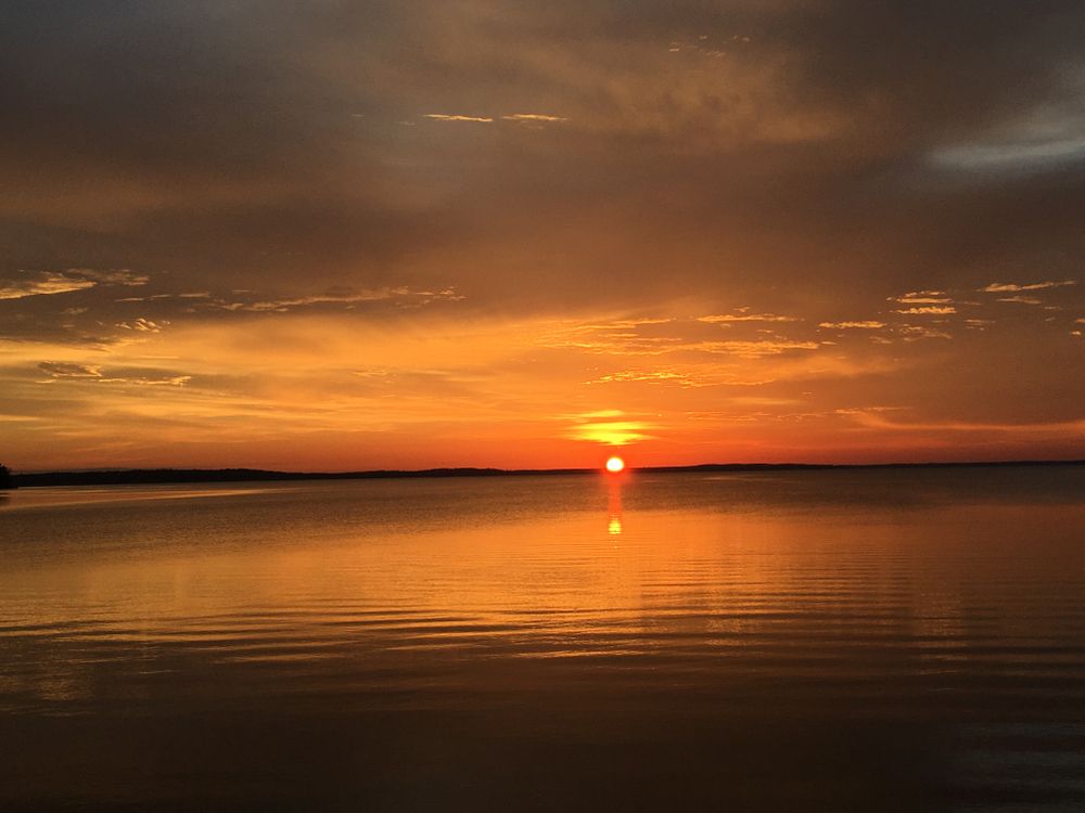 Gorgeous sunset at South Toledo Bend State Park