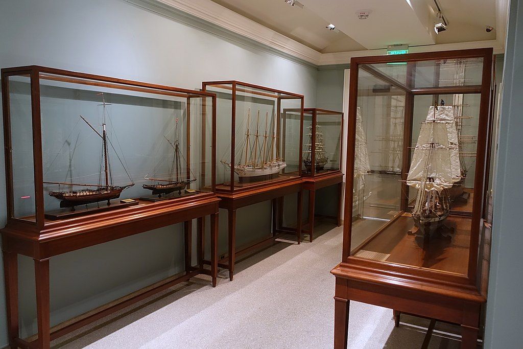 Ship models in the Addison Gallery