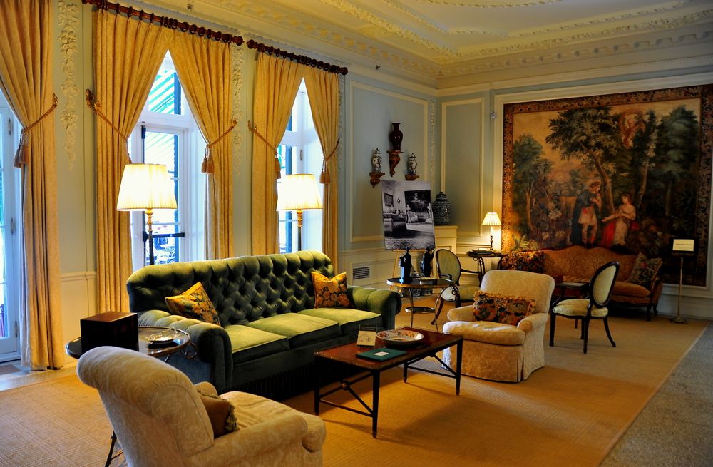 Grand living room of Edith Wharton’s Home