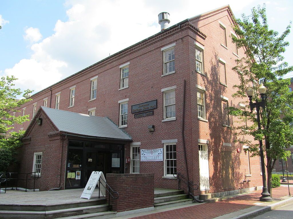 Exterior of Lawrence Heritage State Park's visitor center