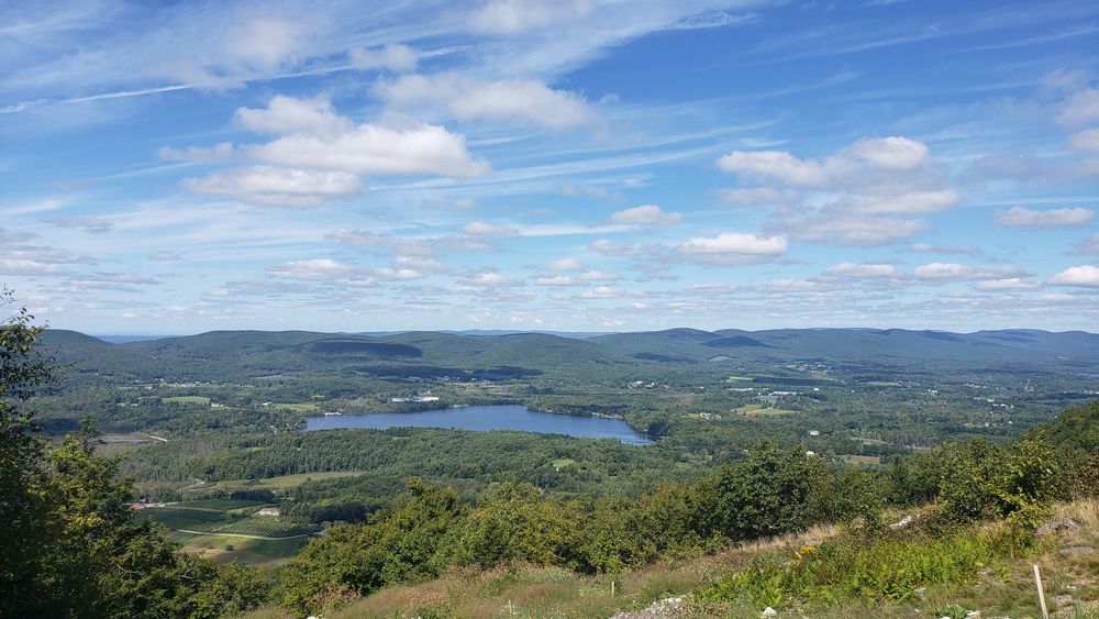 Scenic view from Lenox Mountain's summit