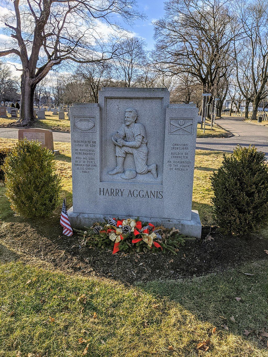 Grave of Harry Agannis at Pine Grove Cemetery