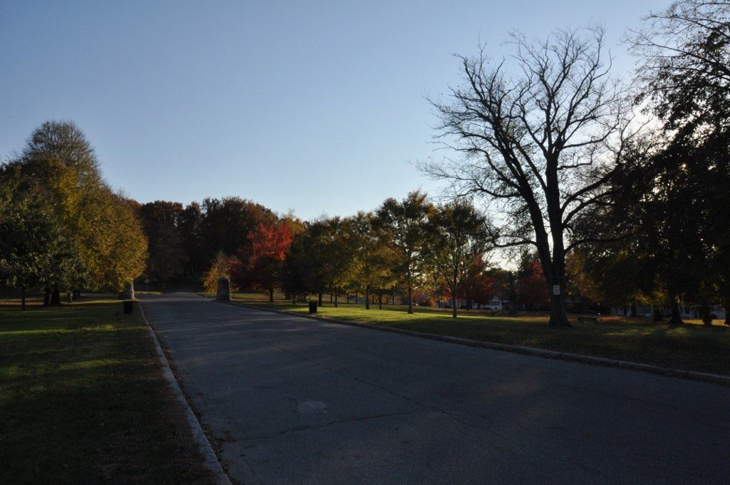 Paved trail at Rogers Fort Hill Park