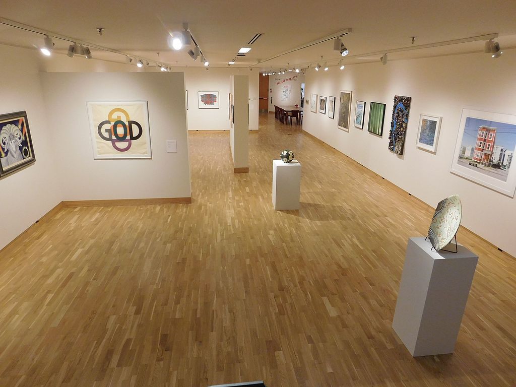 Interior of the Bates College Museum of Art