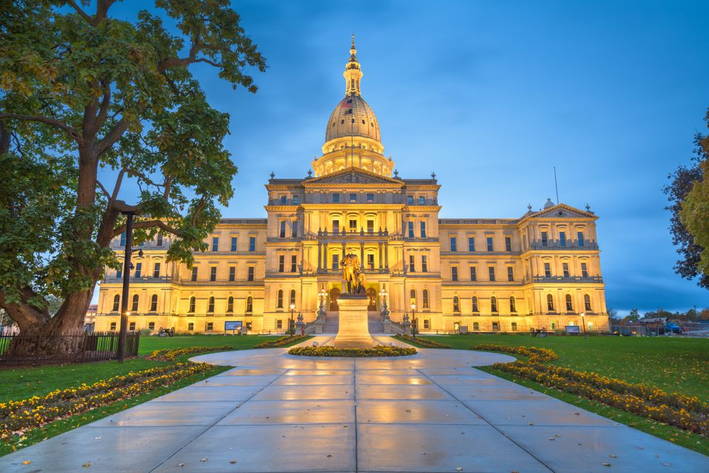 Exterior of the Michigan State Capitol