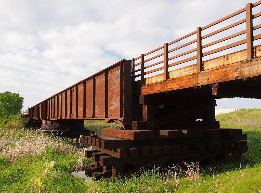 Steamboat river bridge at Heartland State Trail