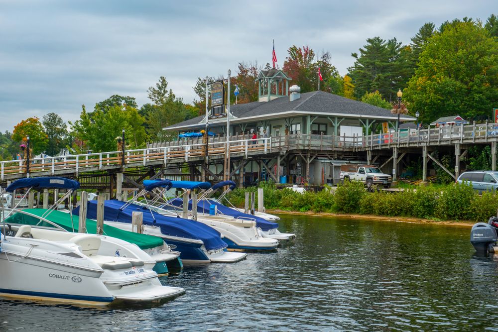 Yachts at Winnipesaukee Pier