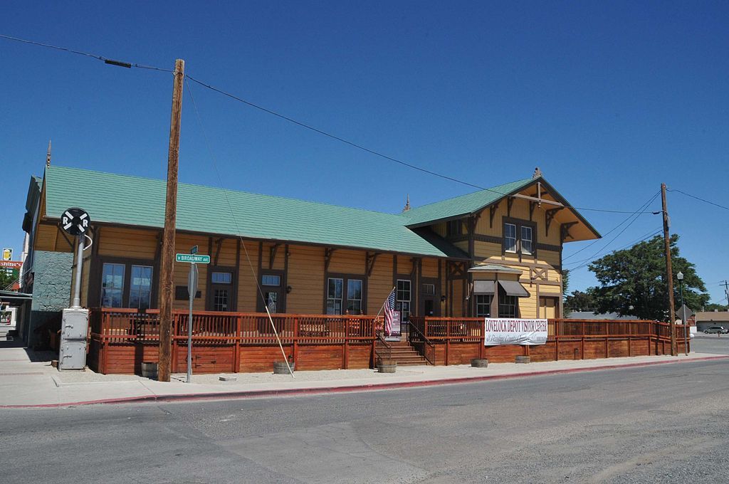 Exterior of the Central Pacific Railroad Depot
