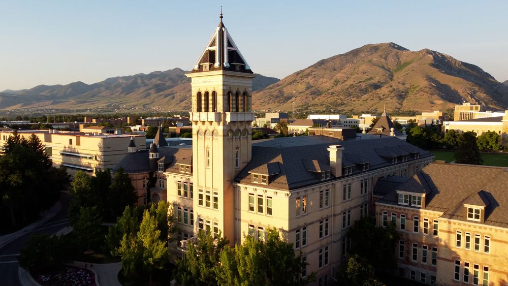 Beautiful main building of Utah State University