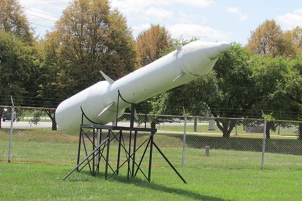 A missile displayed at Grissom Air Museum