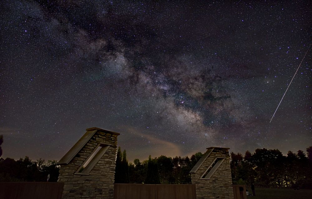 A meteor of John Glenn Astronomy Park