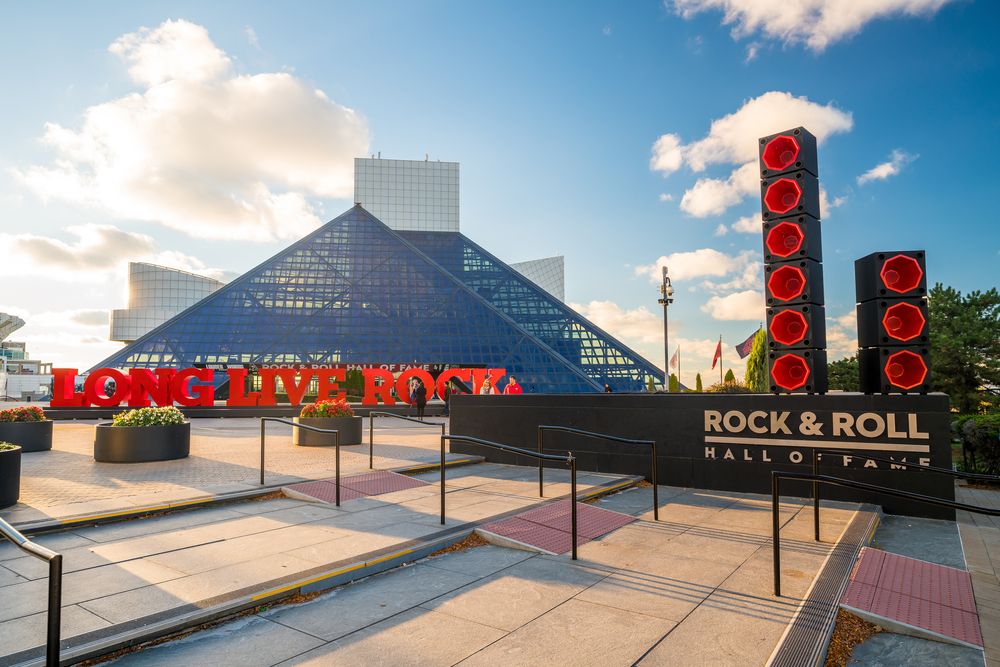 Exterior of the Rock & Roll Hall of Fame