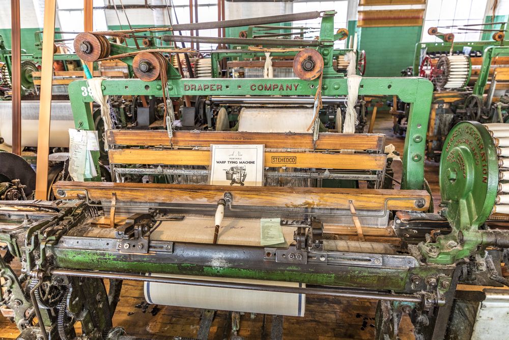 A machine at Boott Cotton Mills Museum