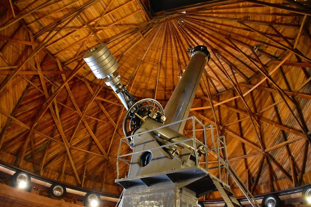 Telescope inside Lowell Observatory