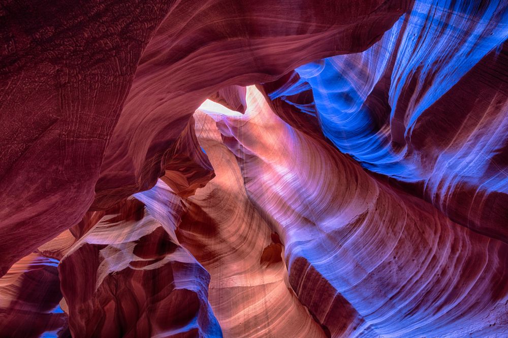 Scenic view of Antelope Canyon
