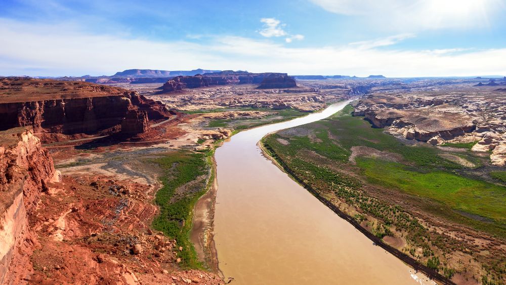 View of colorado river from Hite Overlook