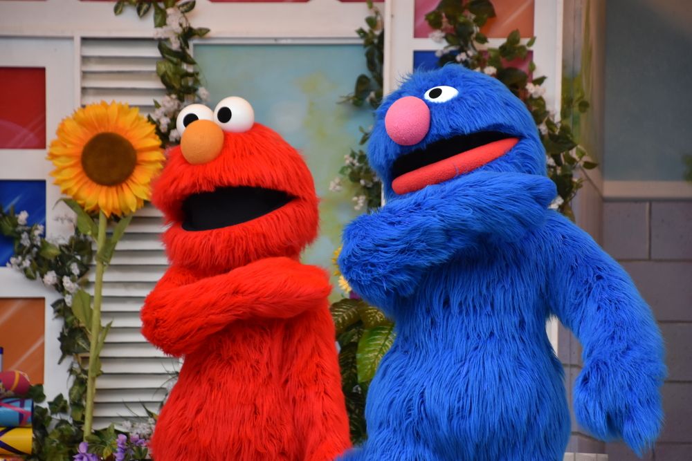 Sesame street characters at Sesame Place