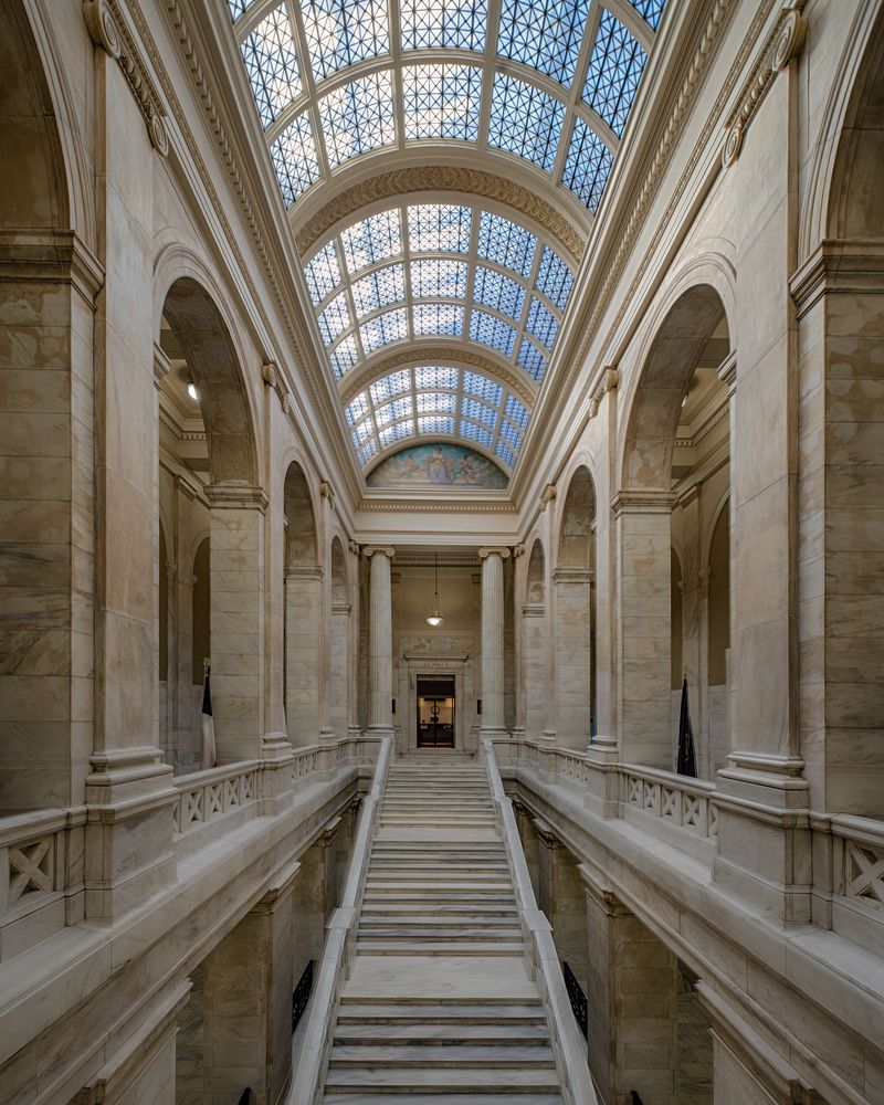 South wing of Arkansas State Capitol's interior