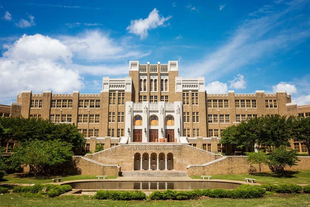 Exterior of Little Rock Central High School
