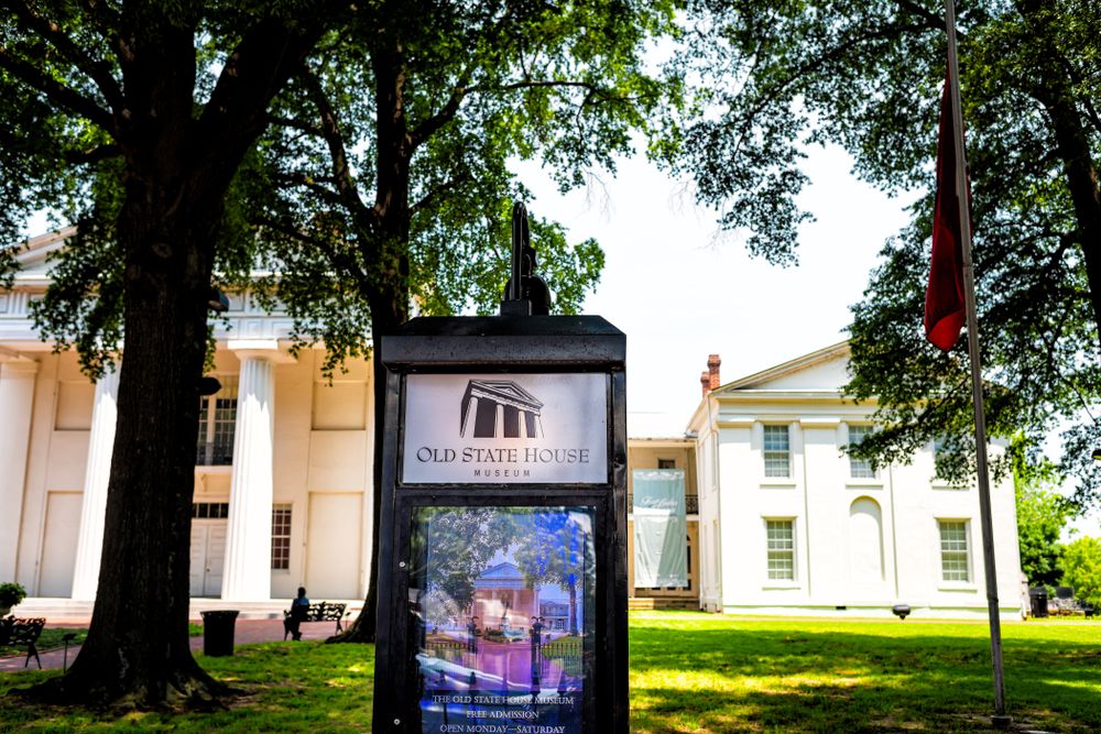 Signage of the Old State House Museum