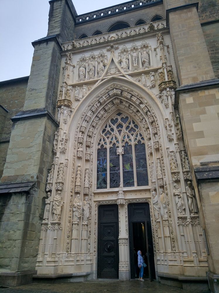 The entrance of Cathedral of Notre Dame