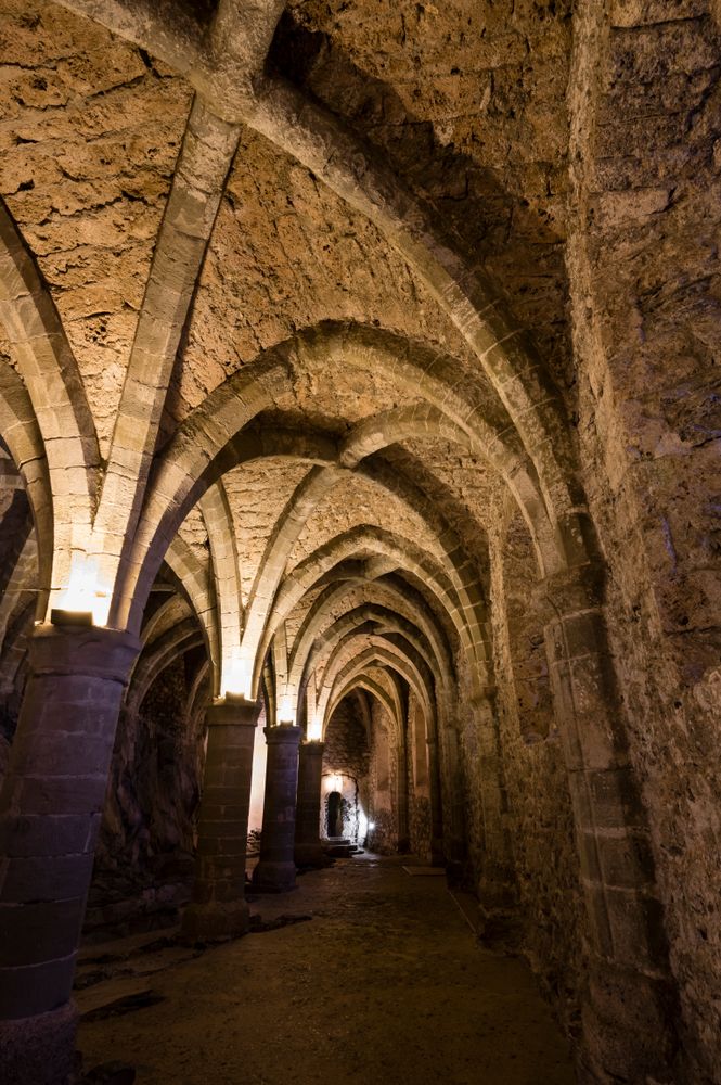 Corridors in Château de Chillon