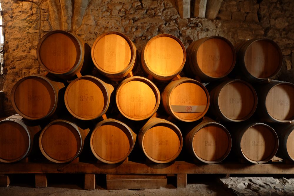 Wine cellar of Château de Chillon