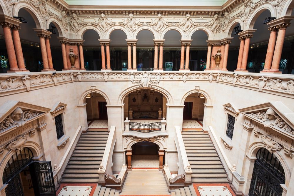 Grand interior of Palais de Rumine