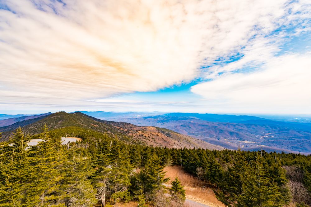 Daytime view of the beautiful Mount Mitchell State Park