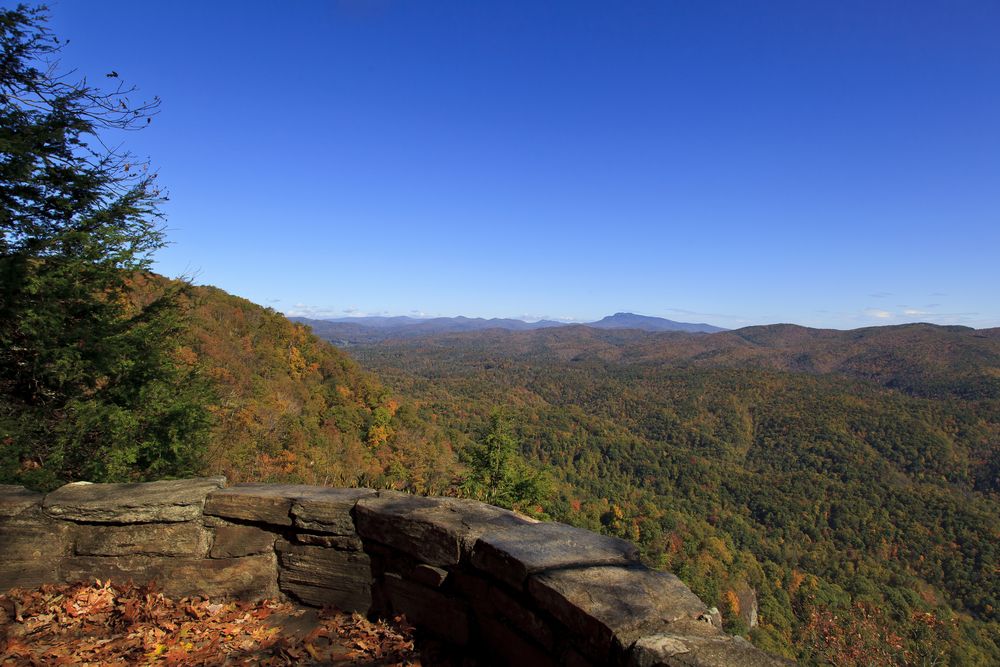 Mountain view from The Chestoa View Overlook