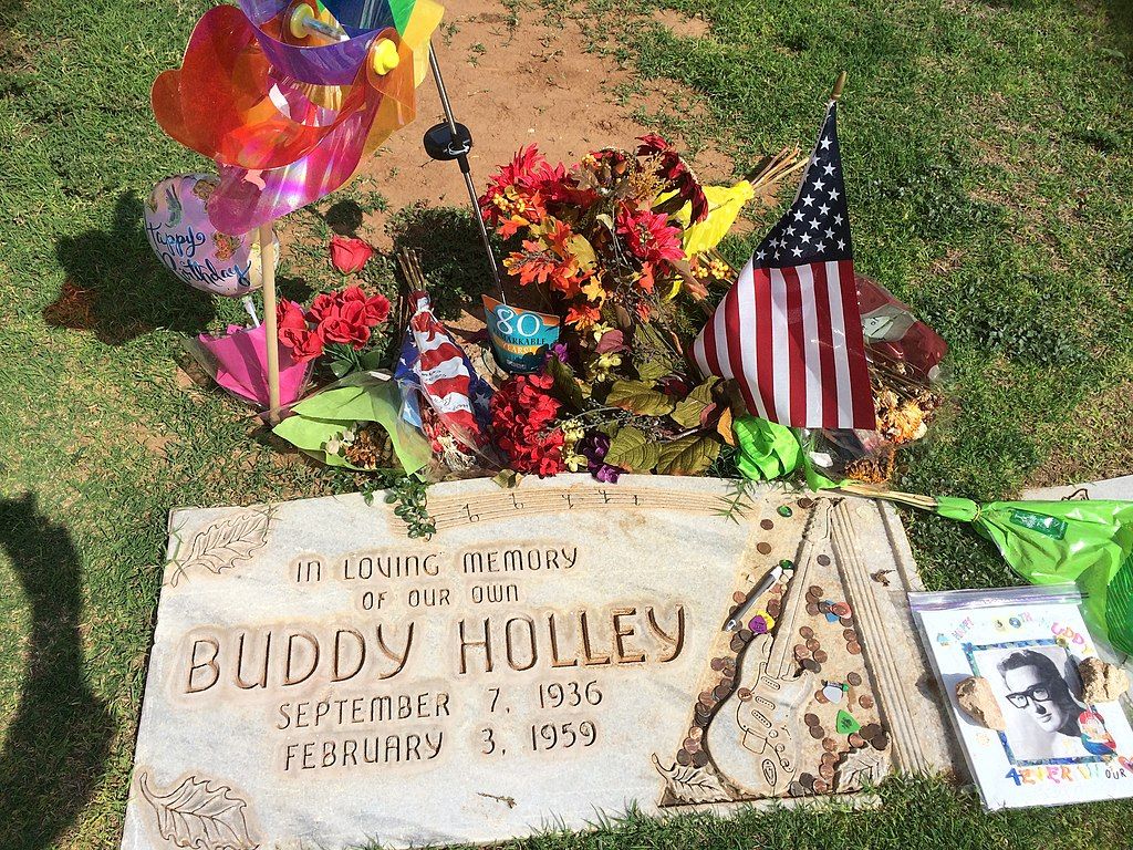 Buddy Holley gravesite at City of Lubbock Cemetery