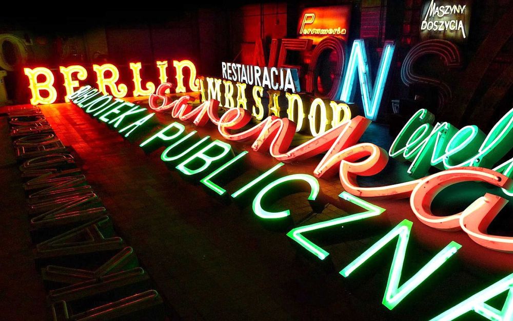 Lit-up signs at the Neon Museum