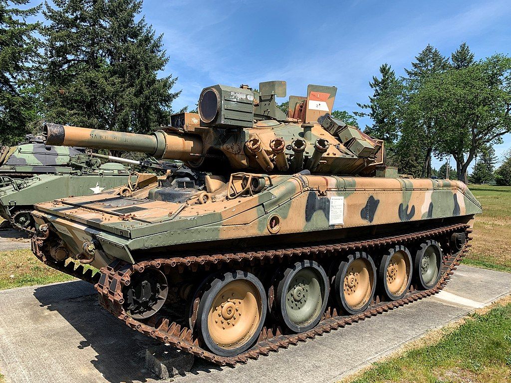 Military tank on the grounds of Lewis Army Museum