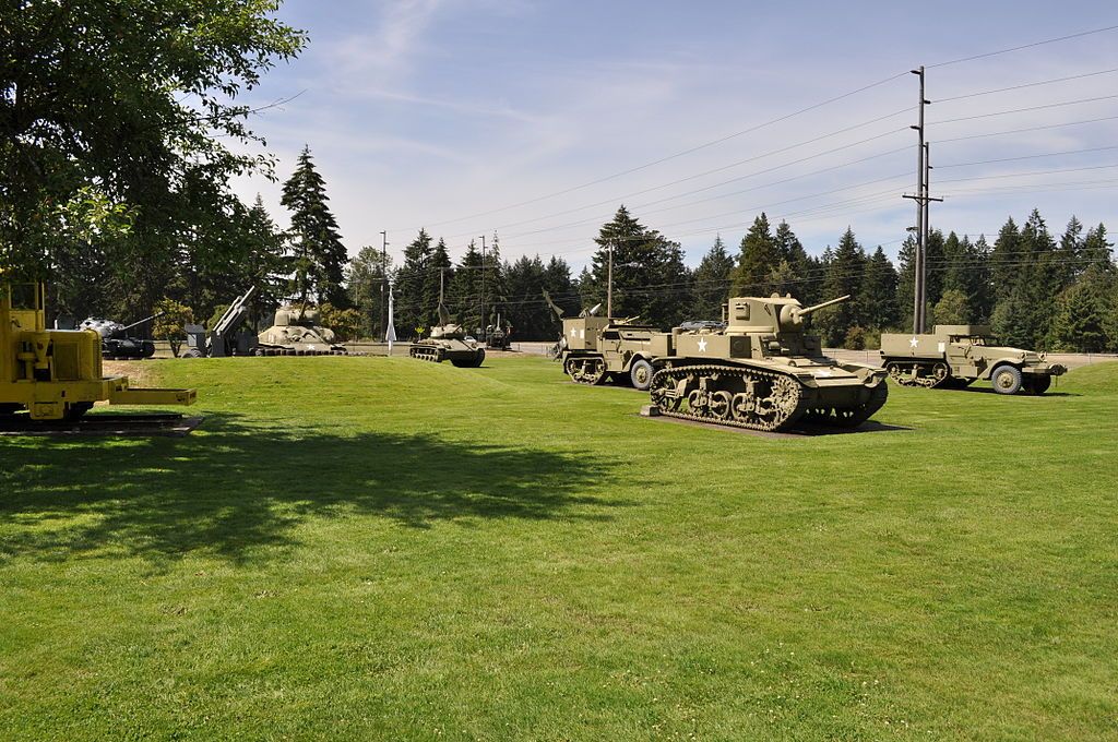 Tank yard of Lewis Army Museum