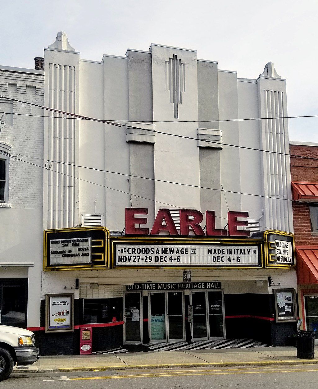 Exterior of the Earle Theater