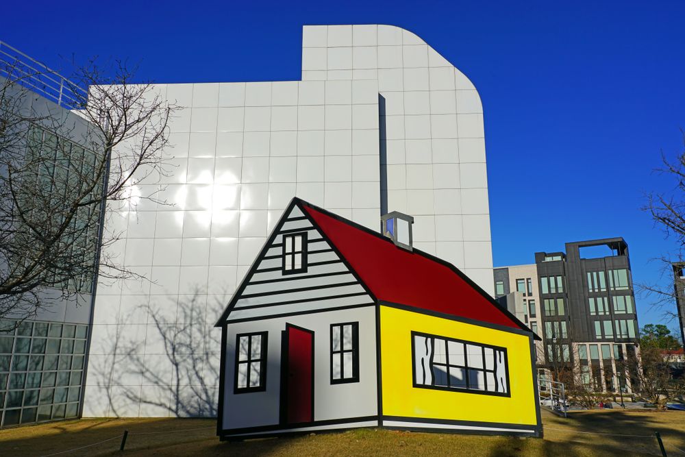 3D art piece on the grounds of High Museum of Art