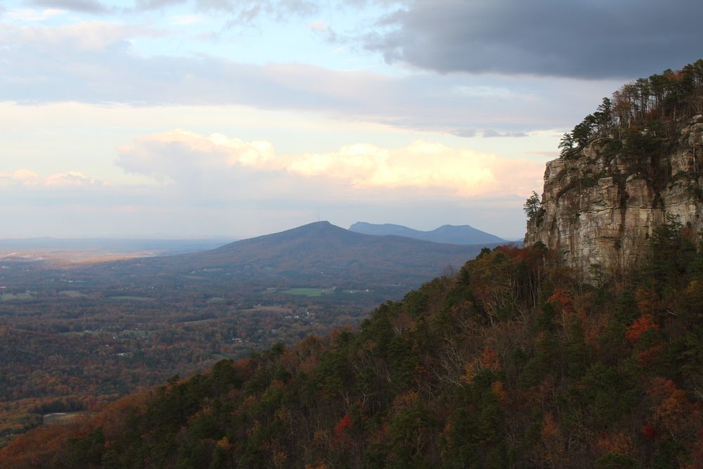 The view from Pilot Mountain peak