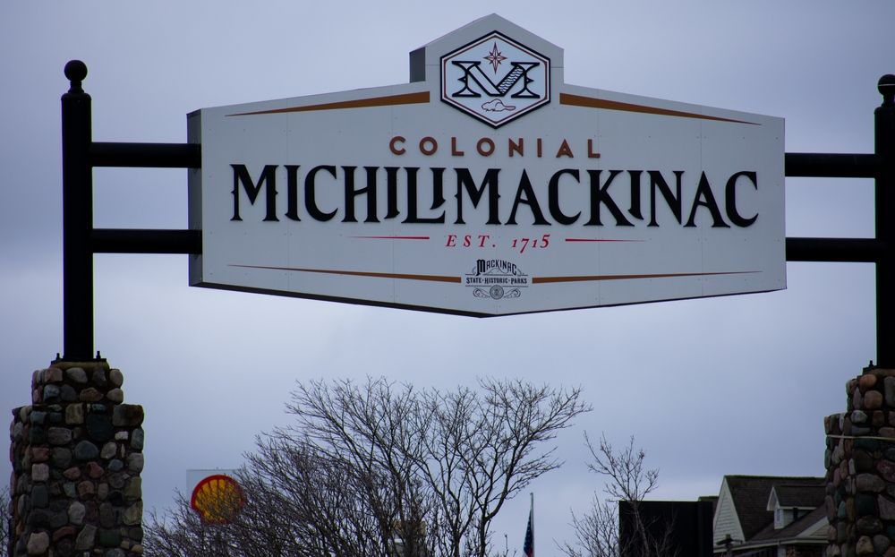 Entrance of Fort Michilimackinac State Park