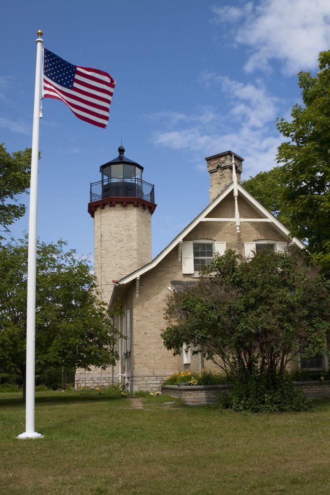 Exterior of the McGulpin Point Lighthouse & Historic Site