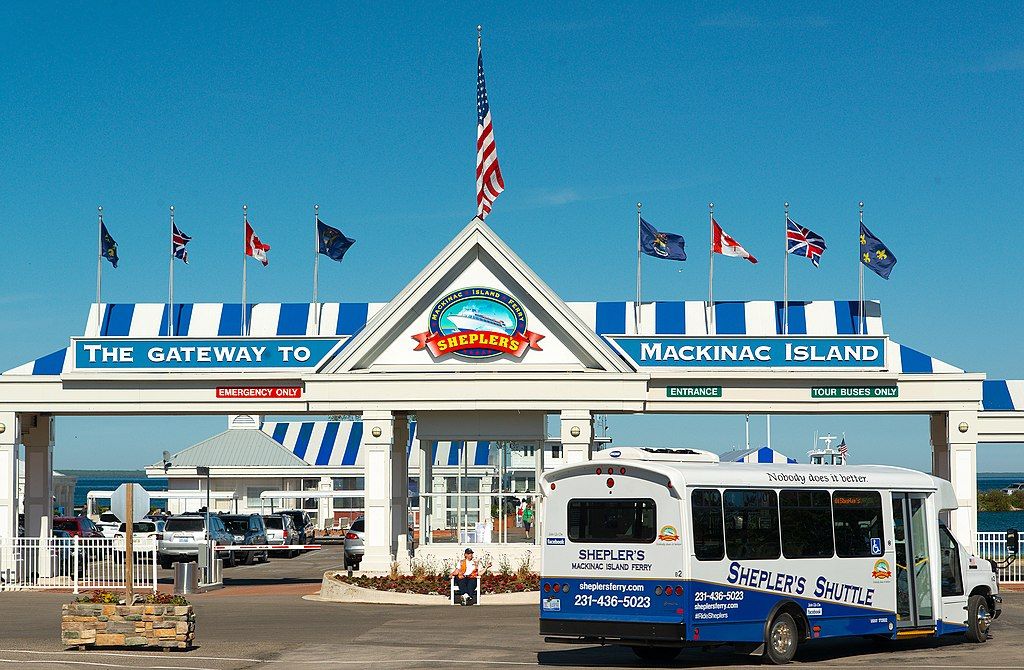 The Shepler's Mackinac Island Ferry dock